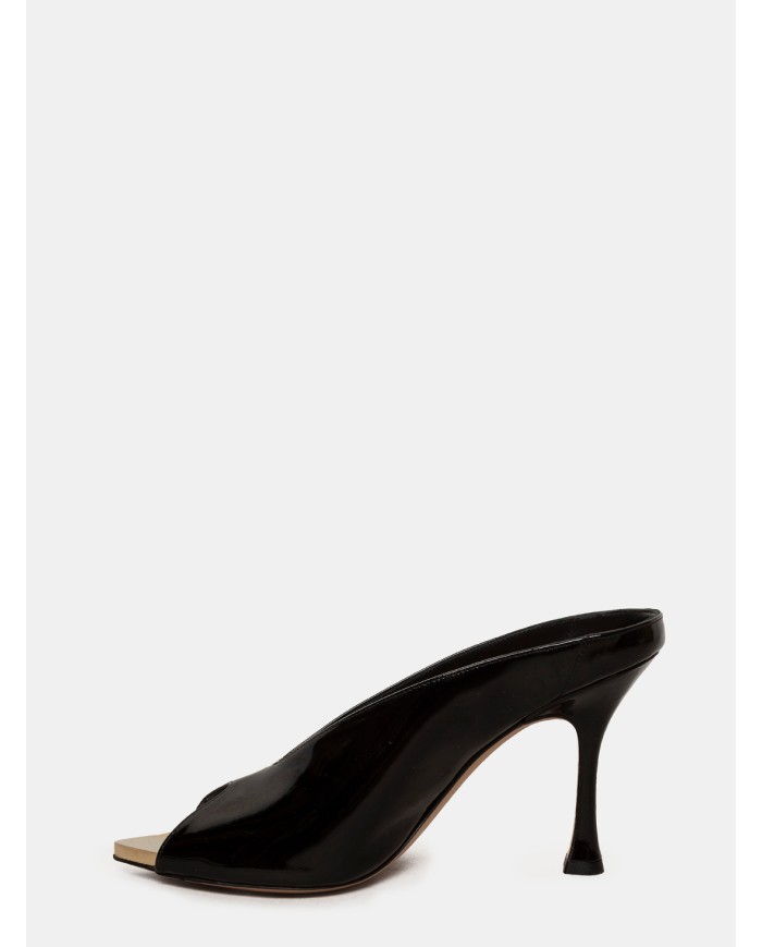 FRANCESCO SACCO Sandalo Mule in vernice