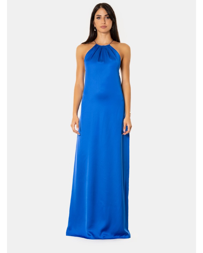 JIJIL Abito Elegante Blu Elettrico