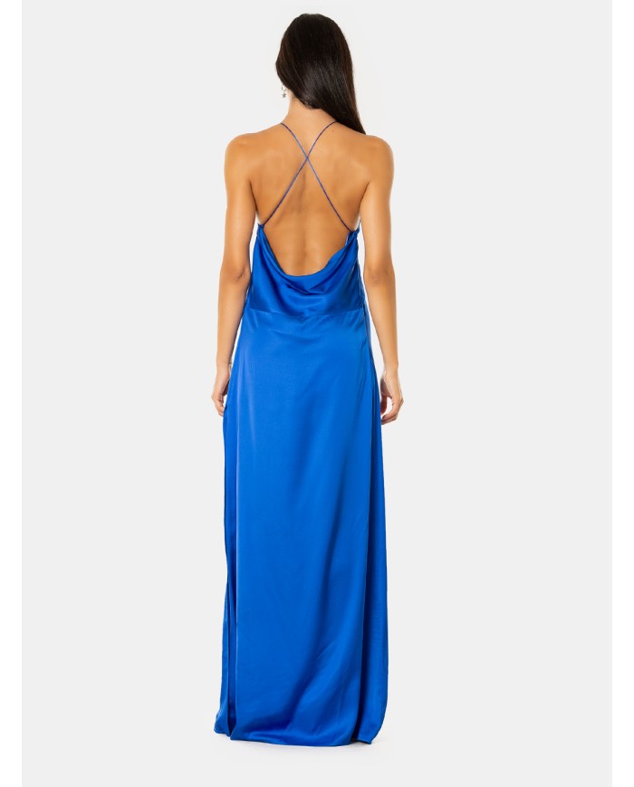 JIJIL Abito Elegante Blu Elettrico