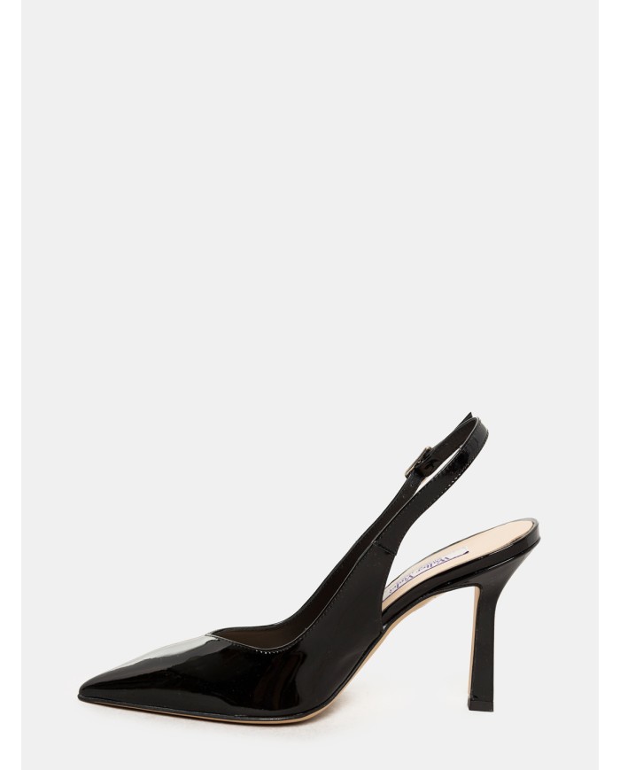 WALTER VIOLET Sandalo slingback in vernice Nero