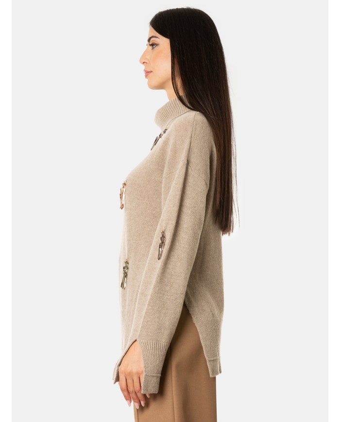 SIMONA CORSELLINI Maglia dolcevita Cashat