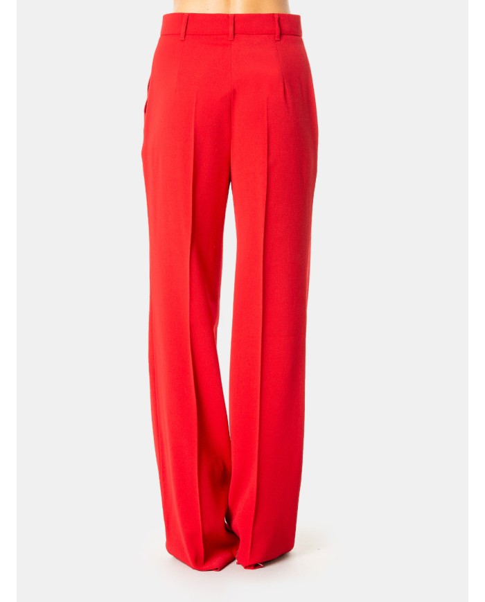 MAXMARA STUDIO Pantalone completo a palazzo Rosso