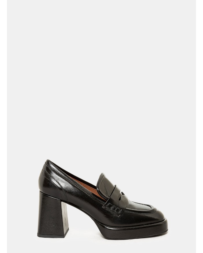 EVALUNA Mocassino in vernice Nero