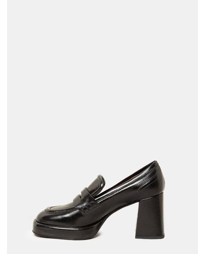 EVALUNA Mocassino in vernice Nero