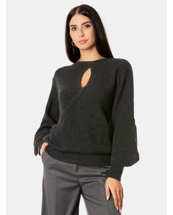 SIMONA CORSELLINI Maglia in lana Graphite