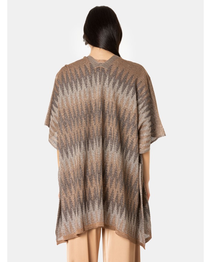 D.EXTERIOR Poncho in lurex Phard