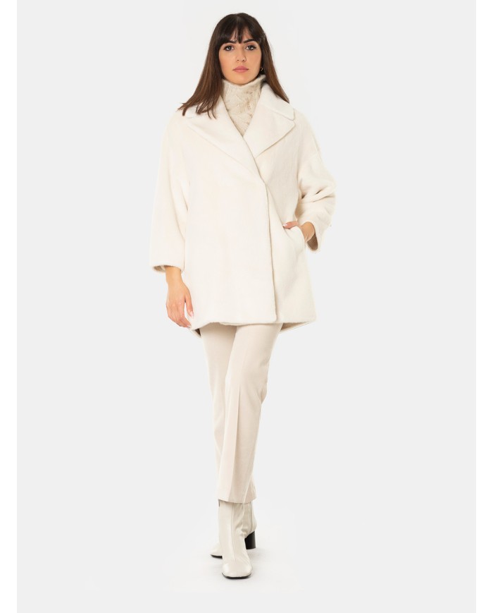 ZOE PARIS Cappotto corto oversize Riso/light Beige
