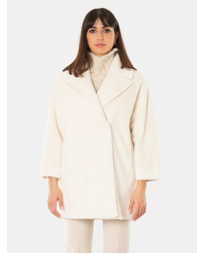ZOE PARIS Cappotto corto oversize Riso/light Beige