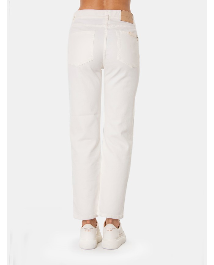 MAXMARA WEEKEND Pantalone in cotone Bianco