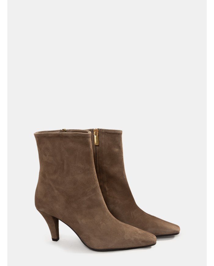 BIANCA DI' Tronchetto in camoscio Taupe