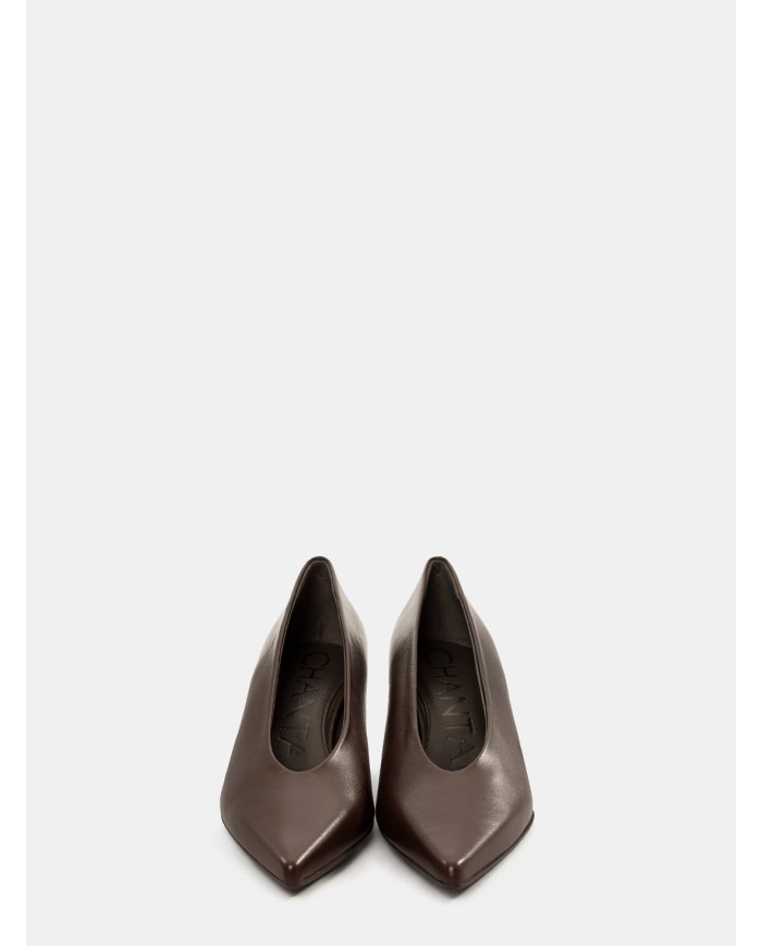 CHANTAL Decolletè in nappa Brown