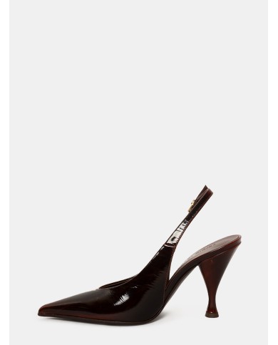 SERGIO LEVANTESI Sandalo slingback in pelle Olden cotto
