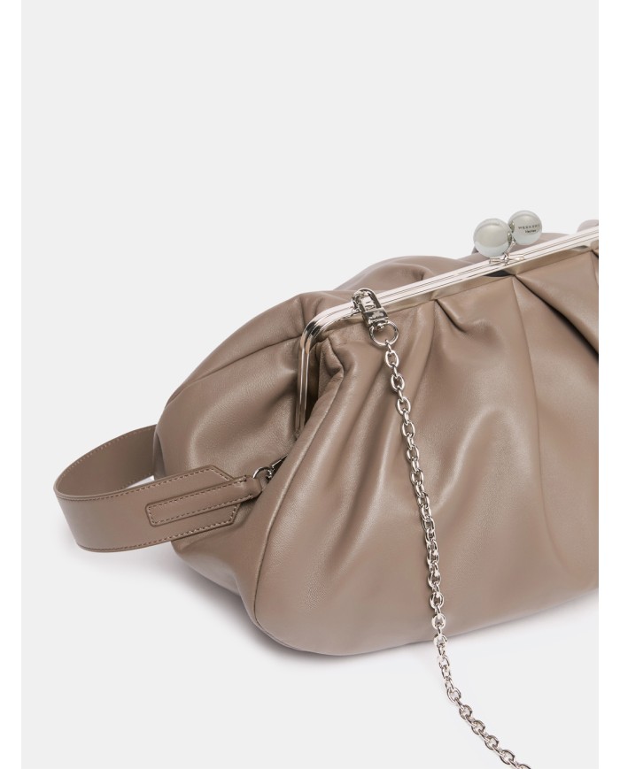 MAXMARA WEEKEND Pasticcino Bag Large Weekend in nappa Fango
