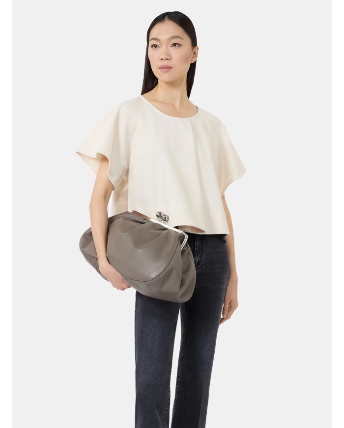 MAXMARA WEEKEND Pasticcino Bag Large Weekend in nappa Fango