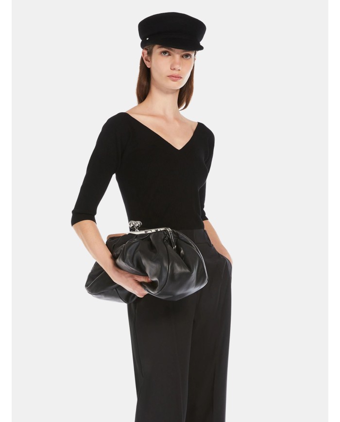 MAXMARA WEEKEND Pasticcino Bag Large Weekend in napp Nero