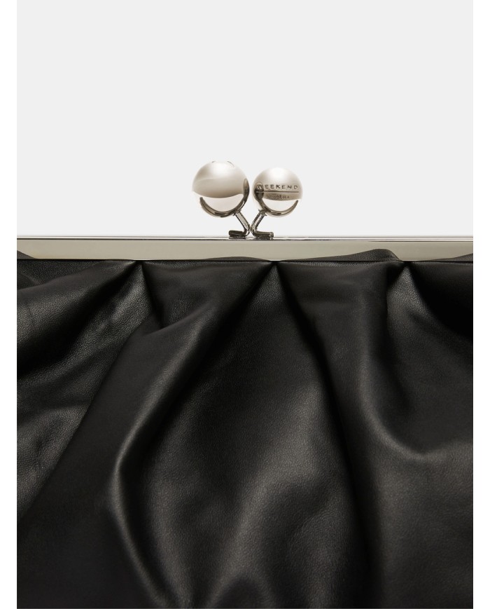 MAXMARA WEEKEND Pasticcino Bag Large Weekend in napp Nero