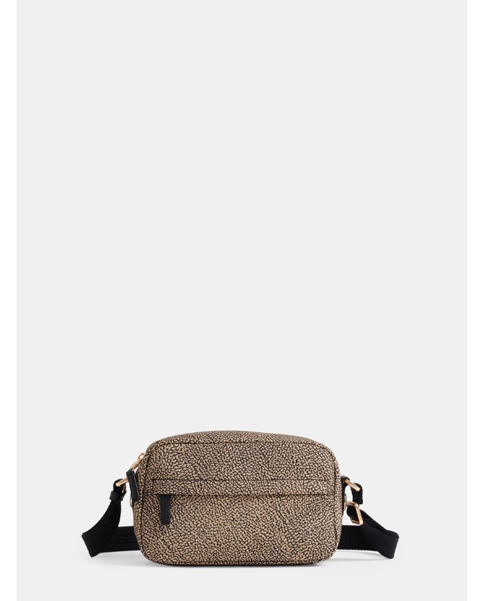 BORBONESE B-CLUB CAMERA CASE SMALL Op Naturale/nero