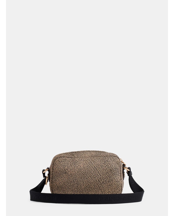BORBONESE B-CLUB CAMERA CASE SMALL Op Naturale/nero