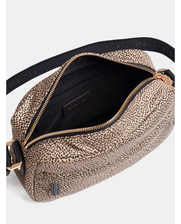 BORBONESE B-CLUB CAMERA CASE SMALL Op Naturale/nero