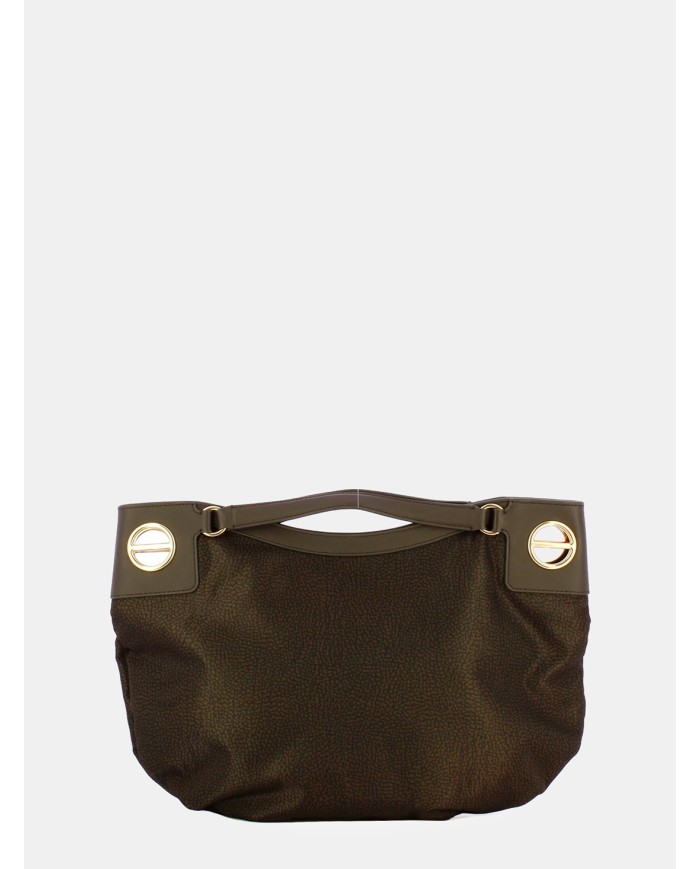 BORBONESE LONDON Borsa Hobo Medium Cioccolato Cioccolato