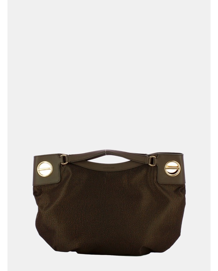 BORBONESE LONDON Borsa Hobo Medium Cioccolato Cioccolato