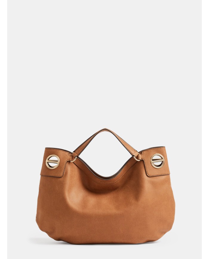 BORBONESE London Borsa Hobo Medium in Pelle Radica