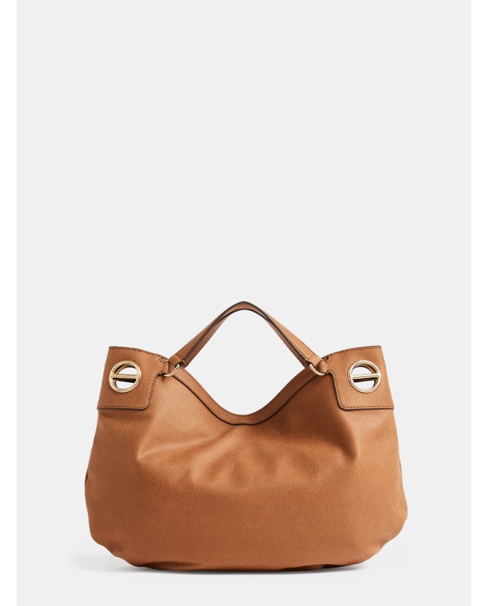 BORBONESE London Borsa Hobo Medium in Pelle Radica