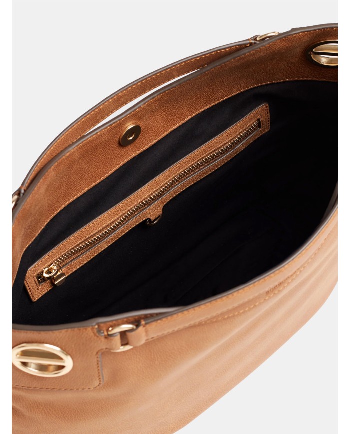 BORBONESE London Borsa Hobo Medium in Pelle Radica