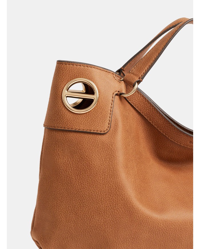 BORBONESE London Borsa Hobo Medium in Pelle Radica