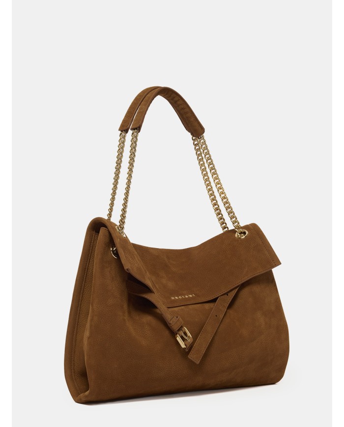 ORCIANI Borsa Venus Nabucco Midi in Pelle Nabuk Sella