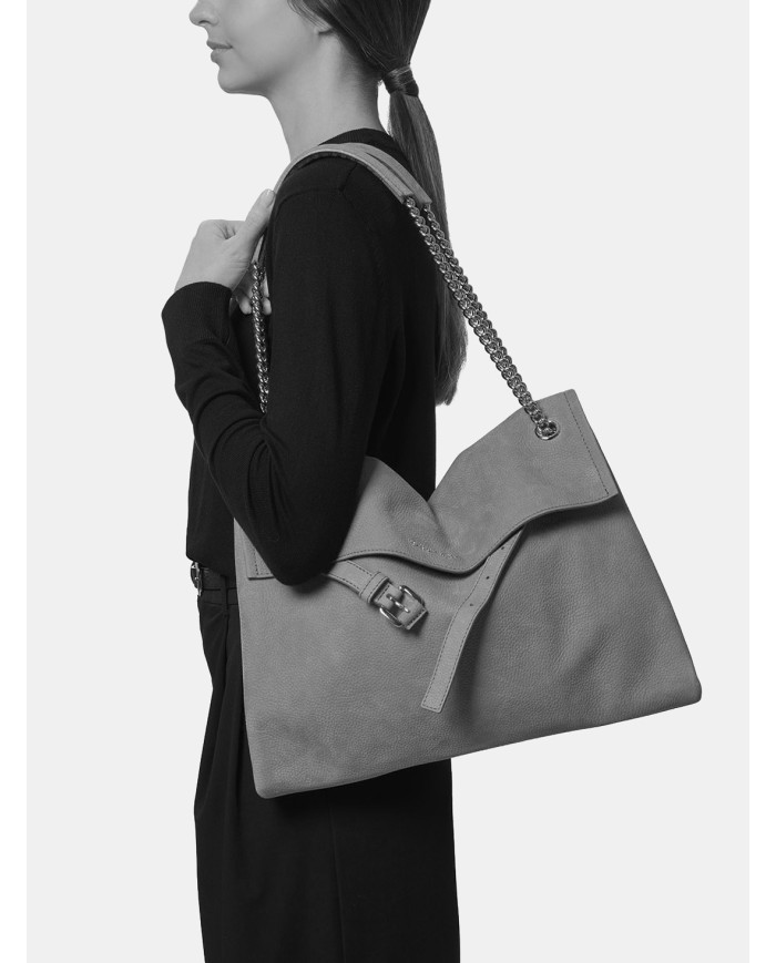 ORCIANI Borsa Venus Nabucco Midi in Pelle Nabuk Sella