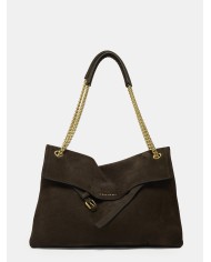 ORCIANI Borsa Venus Nabucco Midi in Pelle Nabuk Testa di moro