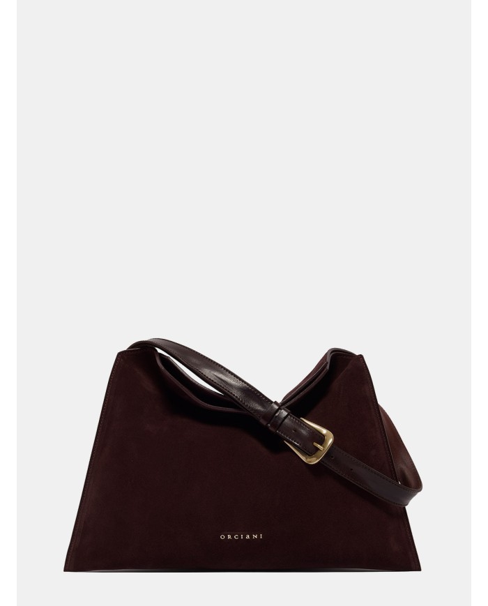 ORCIANI Borsa Trinity Medium Peach Testa di moro