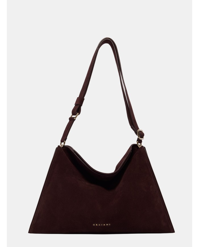 ORCIANI Borsa Trinity Medium Peach Testa di moro