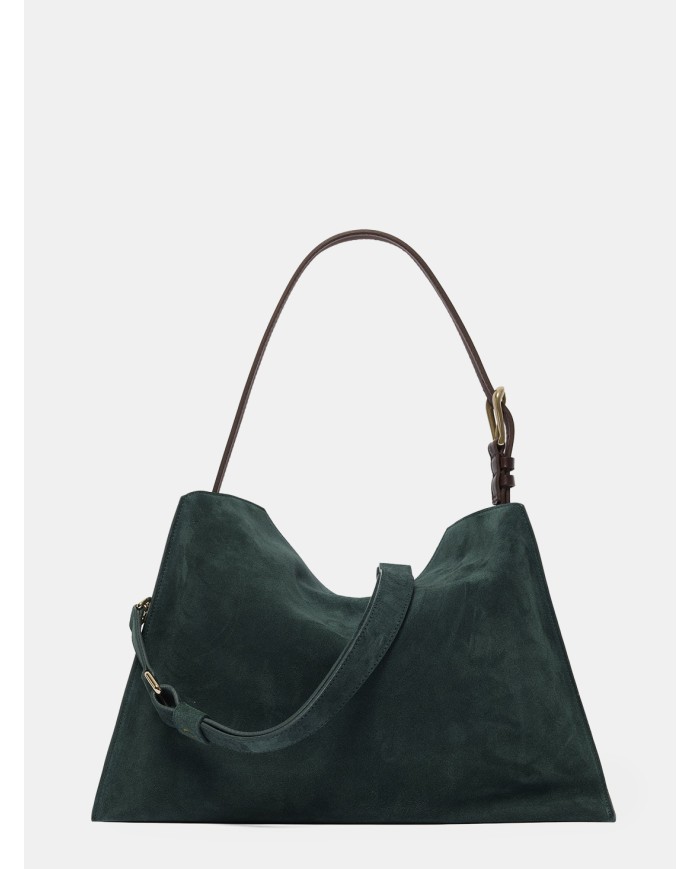 ORCIANI Borsa Trinity Medium Peach Felce Verde