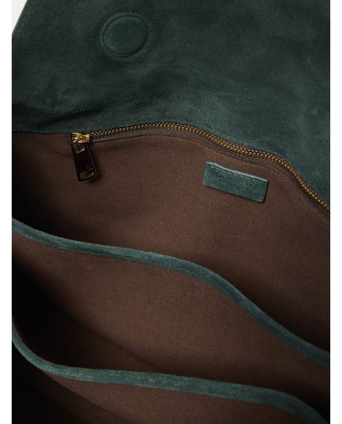 ORCIANI Borsa Trinity Medium Peach Felce Verde