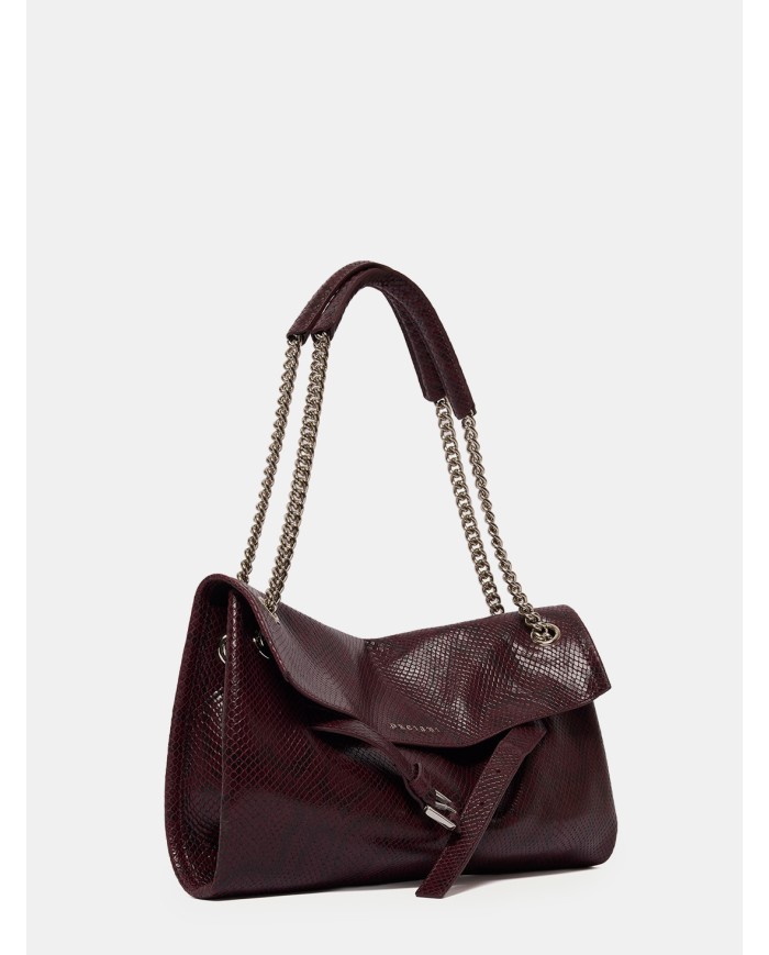 ORCIANI Borsa Venus Small Exotic Burgundy